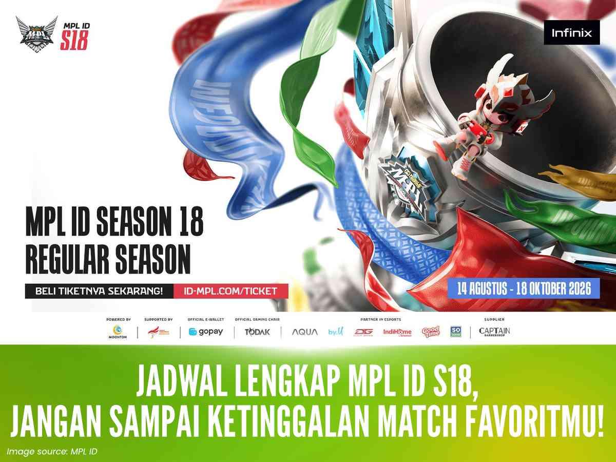 Jadwal Lengkap MPL ID S18, Jangan Sampai Ketinggalan Match Favoritmu!